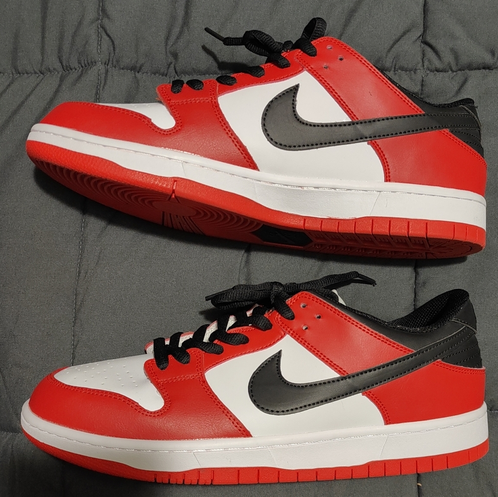 Nike, size 13, red/black/white